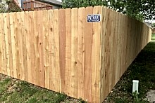 6' tall solid cedar privacy fence with 1x6x6 pickets