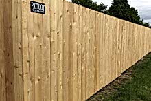6' tall solid cedar privacy fence with 1x6x6 pickets