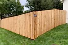 6' tall solid cedar privacy fence with 1x6x6 pickets
