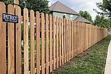 5' tall spaced cedar picket fence using 1x4x5 pickets and Berkley posts